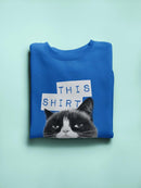 Sucks Grumpy Cat Sweatshirt Women's -T-Line Designs