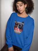 All American Grumpy Cat Sweatshirt Women's -T-Line Designs