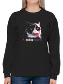 Grumpy Cat: A-meh-rica Sweatshirt Women's -T-Line Designs