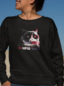 Grumpy Cat: A-meh-rica Sweatshirt Women's -T-Line Designs
