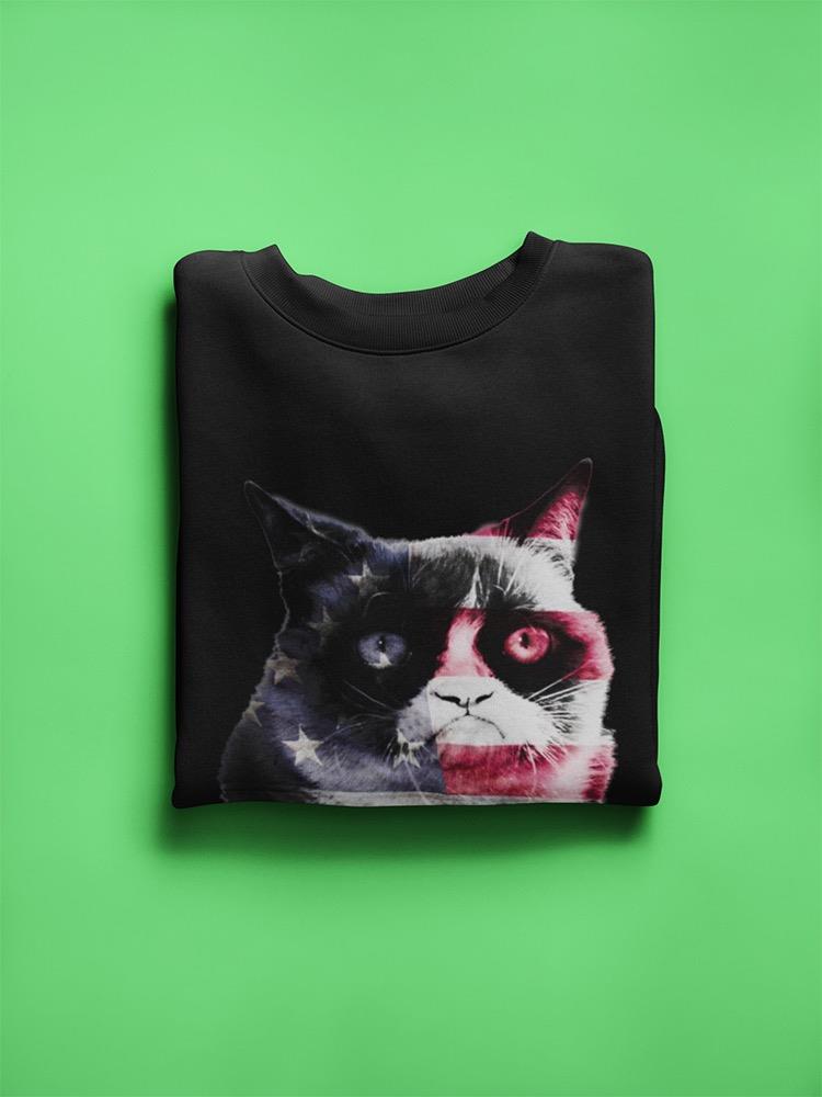 Grumpy Cat: A-meh-rica Sweatshirt Women's -T-Line Designs