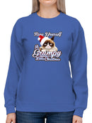 Grumpy Little Christmas Sweatshirt Women's -T-Line Designs