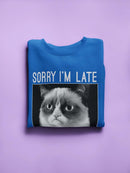 I Don't Want To Come Grumpy Cat Sweatshirt Women's -T-Line Designs