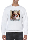 Poster Of Grumpy Cat  Sweatshirt Men's -T-Line Designs