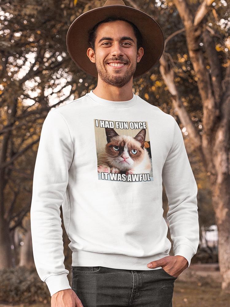 Poster Of Grumpy Cat  Sweatshirt Men's -T-Line Designs