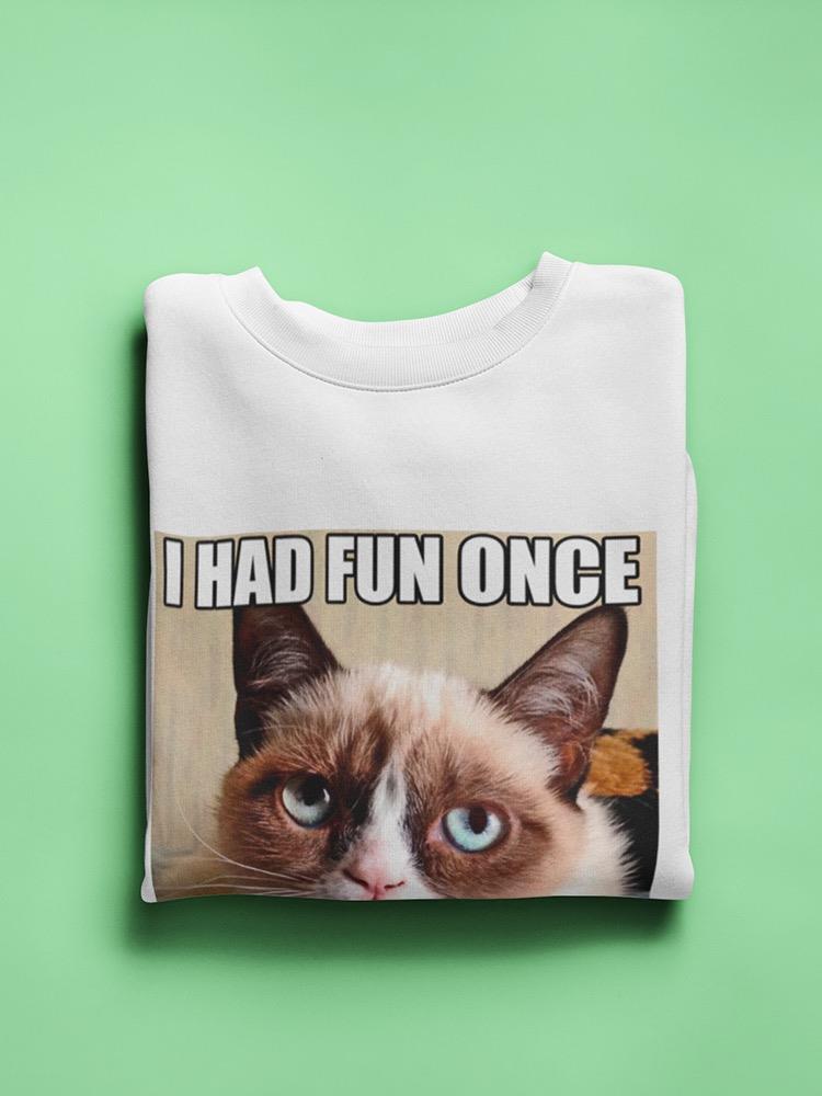 Poster Of Grumpy Cat  Sweatshirt Men's -T-Line Designs