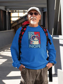 Grumpy Cat Art In Red And Blue Sweatshirt Men's -T-Line Designs