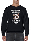 Grumpy Cat Stay Over There Sweatshirt Men's -T-Line Designs