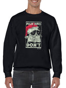 Navidon't Grumpy Cat Sweatshirt Men's -T-Line Designs