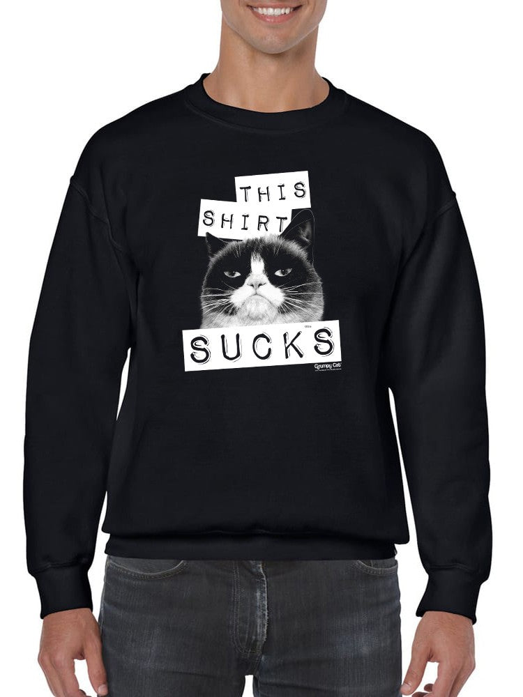 This Sucks Grumpy Cat Sweatshirt Men's -T-Line Designs