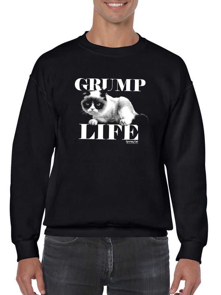 Grump Life Grumpy Cat  Sweatshirt Men's -T-Line Designs