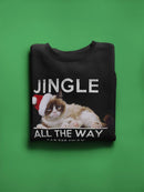 Jingle Far Far Away Grumpy Cat Sweatshirt Men's -T-Line Designs