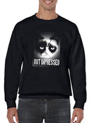 Grumpy Cat Not Impressed Sweatshirt Men's -T-Line Designs