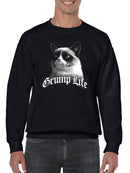 Grumpy Cat Grump Life  Sweatshirt Men's -T-Line Designs