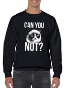 Grumpy Cat Not? Sweatshirt Men's -T-Line Designs