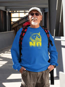 Grumpy Cat Yellow Design Sweatshirt Men's -T-Line Designs