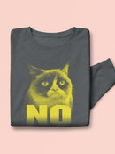 Grumpy Cat Yellow Design Sweatshirt Men's -T-Line Designs