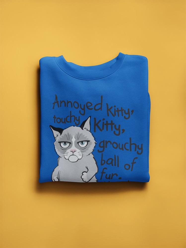 Grumpy Kitty Grr Sweatshirt Men's -T-Line Designs