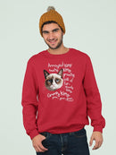 Grumpy Cat: Moody Kitty Sweatshirt Men's -T-Line Designs