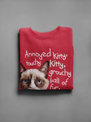 Grumpy Cat: Moody Kitty Sweatshirt Men's -T-Line Designs