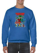 Rat Fink Surfink Red Hot Rod Sweatshirt Men's -T-Line Designs