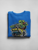 Rat Fink Car Eat Car Hot Rod Sweatshirt Men's -T-Line Designs