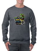 Rat Fink Car Eat Car Hot Rod Sweatshirt Men's -T-Line Designs
