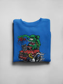 Rat Fink Hot Rod Monster Truck Sweatshirt Men's -T-Line Designs