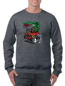 Rat Fink Hot Rod Monster Truck Sweatshirt Men's -T-Line Designs