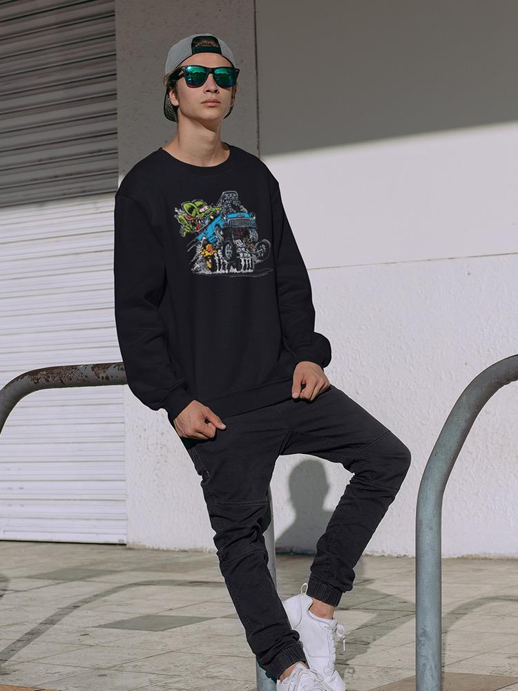 Rat Fink Big Wheels Sweatshirt Men's -T-Line Designs