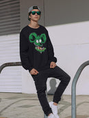 Rat Fink Creepy Face Sweatshirt Men's -T-Line Designs