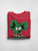 Rat Fink Creepy Face Sweatshirt Men's -T-Line Designs