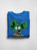 Rat Fink Creepy Face Sweatshirt Men's -T-Line Designs