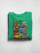 Rat Fink Rockin Rollin Hot Sauce Sweatshirt Men's -T-Line Designs