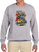 Rat Fink Rockin Rollin Hot Sauce Sweatshirt Men's -T-Line Designs