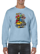 Rat Fink Rockin Rollin Hot Sauce Sweatshirt Men's -T-Line Designs