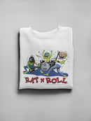 Rat Fink Rat N Roll Monster Band Sweatshirt Men's -T-Line Designs