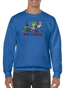 Rat Fink Rat N Roll Monster Band Sweatshirt Men's -T-Line Designs