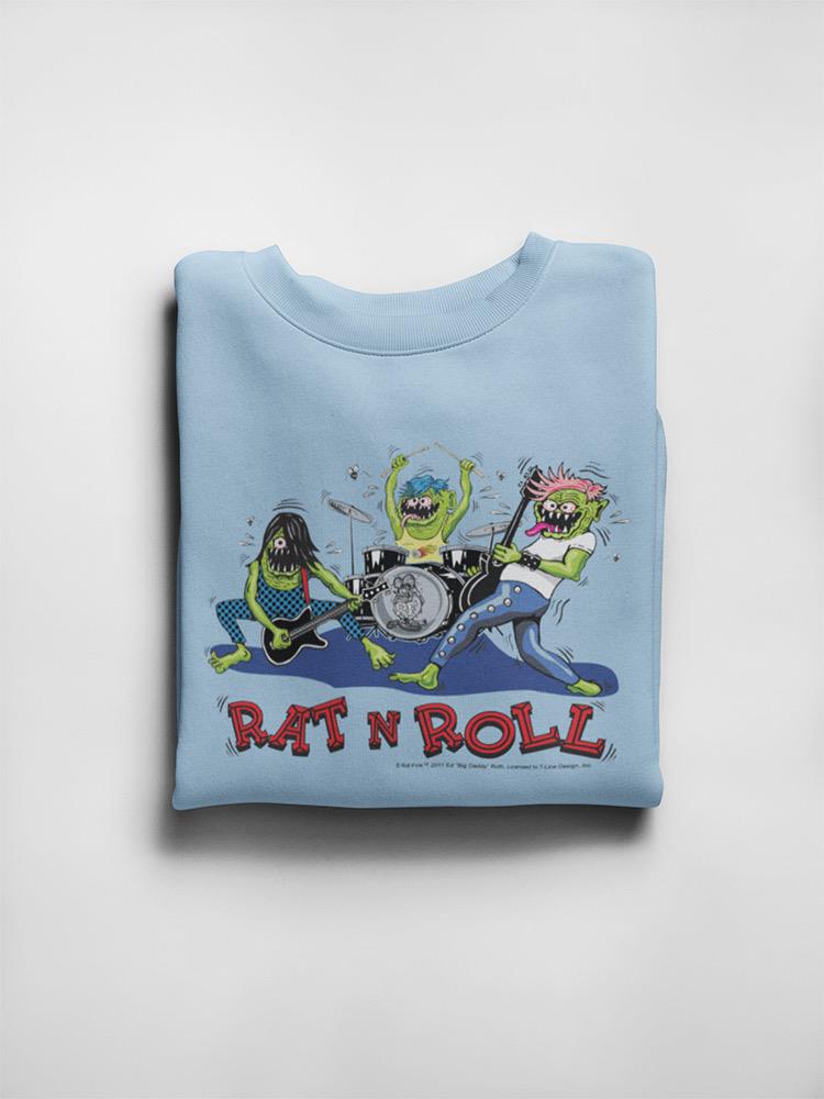 Rat Fink Rat N Roll Monster Band Sweatshirt Men's -T-Line Designs
