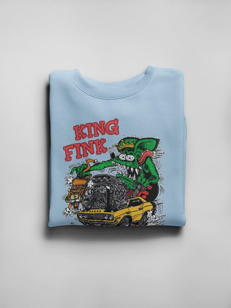 Rat Fink Cat Trap King Fink Sweatshirt Men's -T-Line Designs