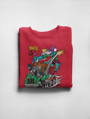 Rat Fink Rock N Roll Semi Truck  Sweatshirt Men's -T-Line Designs