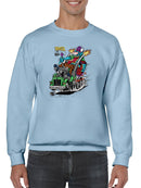 Rat Fink Rock N Roll Semi Truck  Sweatshirt Men's -T-Line Designs