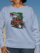 Rat Fink Heat On Hand Sweatshirt Women's -T-Line Designs