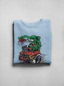 Rat Fink Heat On Hand Sweatshirt Women's -T-Line Designs