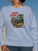 Rat Fink King Fink Hot Rod Sweatshirt Women's -T-Line Designs