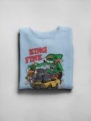 Rat Fink King Fink Hot Rod Sweatshirt Women's -T-Line Designs