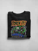 Rat Fink Torch Mechanic Sweatshirt Women's -T-Line Designs
