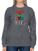 Rat Fink Beach Art Sweatshirt Women's -T-Line Designs