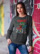 Rat Fink Beach Art Sweatshirt Women's -T-Line Designs