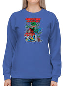 Rat Fink Beach Art Sweatshirt Women's -T-Line Designs